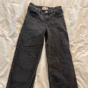 Abercrombie Kids High Rise Wide Leg Jean - Dark Gray